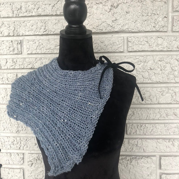 Loom Knit Lace Up Cowl