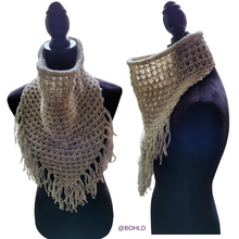 Load image into Gallery viewer, Loom Knit Bandana Cowl Oversized Pattern