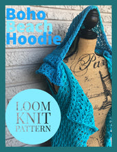 Load image into Gallery viewer, Loom Knit Boho Beach Hoodie