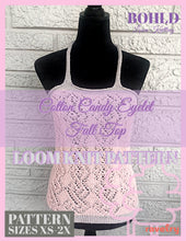 Load image into Gallery viewer, Loom Knit Cotton Candy Eyelet Full Top