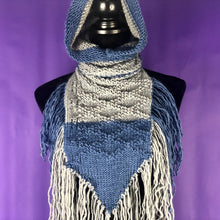 Load image into Gallery viewer, Loom Knit Hooded Bandana Cowl