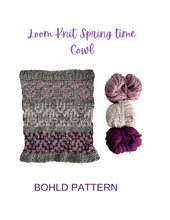Load image into Gallery viewer, Loom Knit Springtime Cowl
