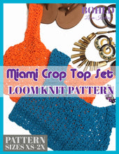 Load image into Gallery viewer, Loom Knit Miami Crop Top Set
