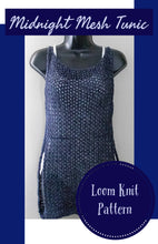 Load image into Gallery viewer, Loom Knit Midnight Mesh Tunic