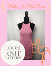 Load image into Gallery viewer, Loom Knit Pretty In Pink Dress