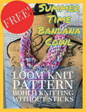 Load image into Gallery viewer, Loom Knit Summer Time Bandana Cowl