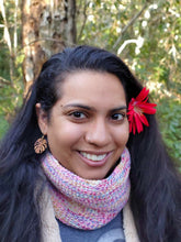 Load image into Gallery viewer, Loom Knit Birthday Cake Cowl