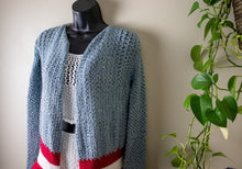 Load image into Gallery viewer, Loom Knit Boho Inspired Varsity Jacket