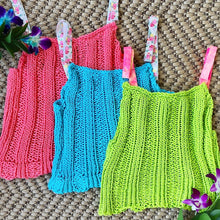 Load image into Gallery viewer, Loom Knit Bright Neon Midi Top