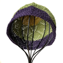 Load image into Gallery viewer, Loom Knit Chevron Eyelet Beanie