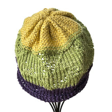 Load image into Gallery viewer, Loom Knit Chevron Eyelet Beanie