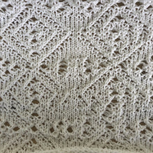 Load image into Gallery viewer, Loom Knit Eyelet Diamond Drawstring Bandana