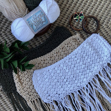 Load image into Gallery viewer, Loom Knit Boho Fringe Beach Skirt Cover Up