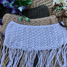 Load image into Gallery viewer, Loom Knit Boho Fringe Beach Skirt Cover Up