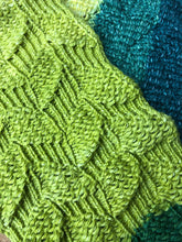 Load image into Gallery viewer, Loom Knit Leaf Headwrap/Cowl & Hat Set