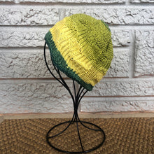 Load image into Gallery viewer, Loom Knit Leaf Headwrap/Cowl & Hat Set