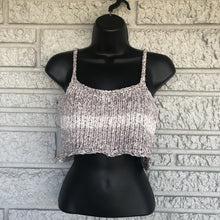 Load image into Gallery viewer, Loom Knit Marble Yoga Crop Top
