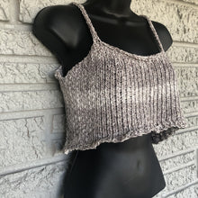 Load image into Gallery viewer, Loom Knit Marble Yoga Crop Top