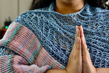 Load image into Gallery viewer, Loom Knit Meditation Shawl