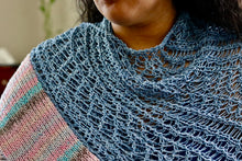 Load image into Gallery viewer, Loom Knit Meditation Shawl