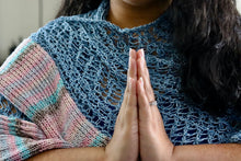 Load image into Gallery viewer, Loom Knit Meditation Shawl
