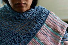 Load image into Gallery viewer, Loom Knit Meditation Shawl
