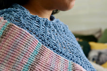 Load image into Gallery viewer, Loom Knit Meditation Shawl