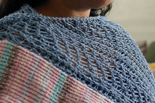 Load image into Gallery viewer, Loom Knit Meditation Shawl
