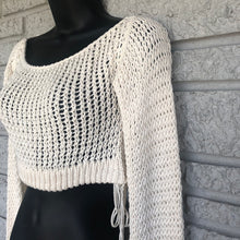 Load image into Gallery viewer, Loom Knit Natural Vibes Crop Sweater Set