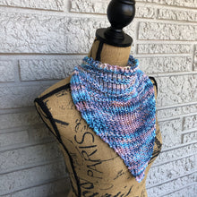 Load image into Gallery viewer, Loom Knit Ocean Waves Bandana Cowl