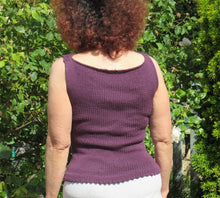 Load image into Gallery viewer, Loom Knit Spice Shell 60s Top