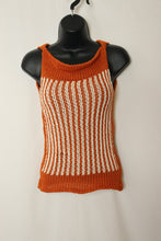 Load image into Gallery viewer, Loom Knit Spice Shell 60s Top