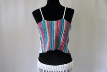 Load image into Gallery viewer, Loom Knit Sunset Waves Racer Back Top