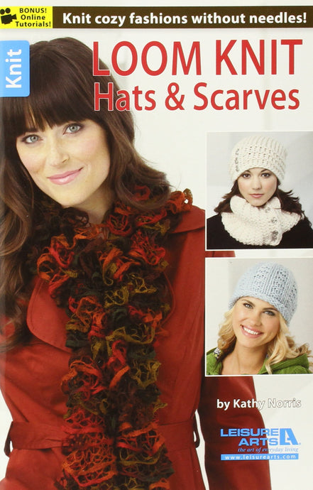 BOOK REVIEW - Loom Knit Hats & Scarves by Leisure Arts