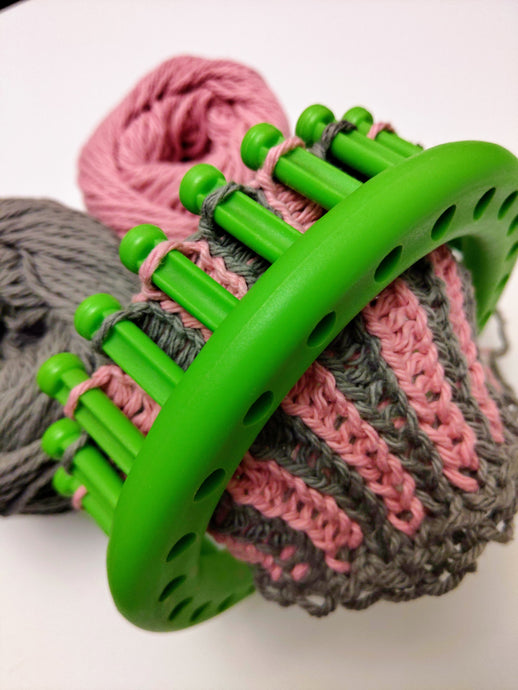 Loom Knitting Stripes
