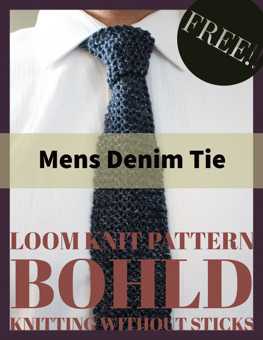 Men's Denim Loom Knit Tie