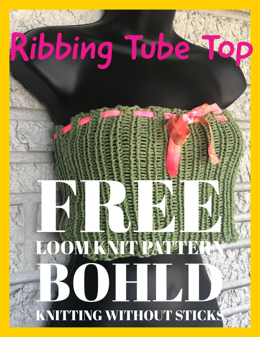 Ribbing Loom Knit Tube Top