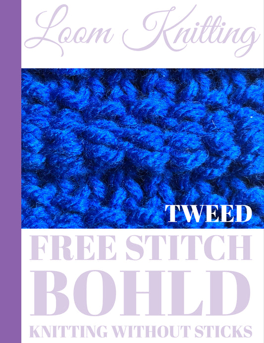Tweed Pattern Stitch [FREE LOOM KNIT STITCH]