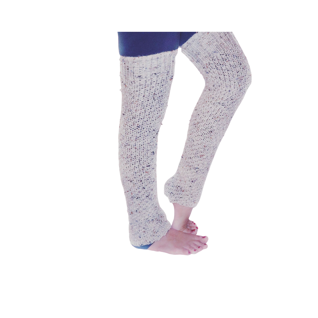 Loom Knit Yoga Legwarmer Pattern. Dancer Style Legwarmer Pattern
