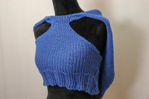Loom Knit Hooded Crop Top