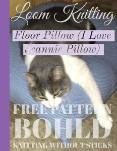 Loom Knit Floor Pillow