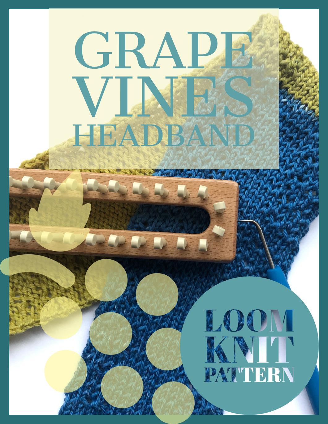 Loom Knit Grape Vine Headband