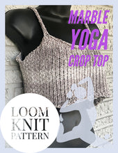 Load image into Gallery viewer, Loom Knit Marble Yoga Crop Top
