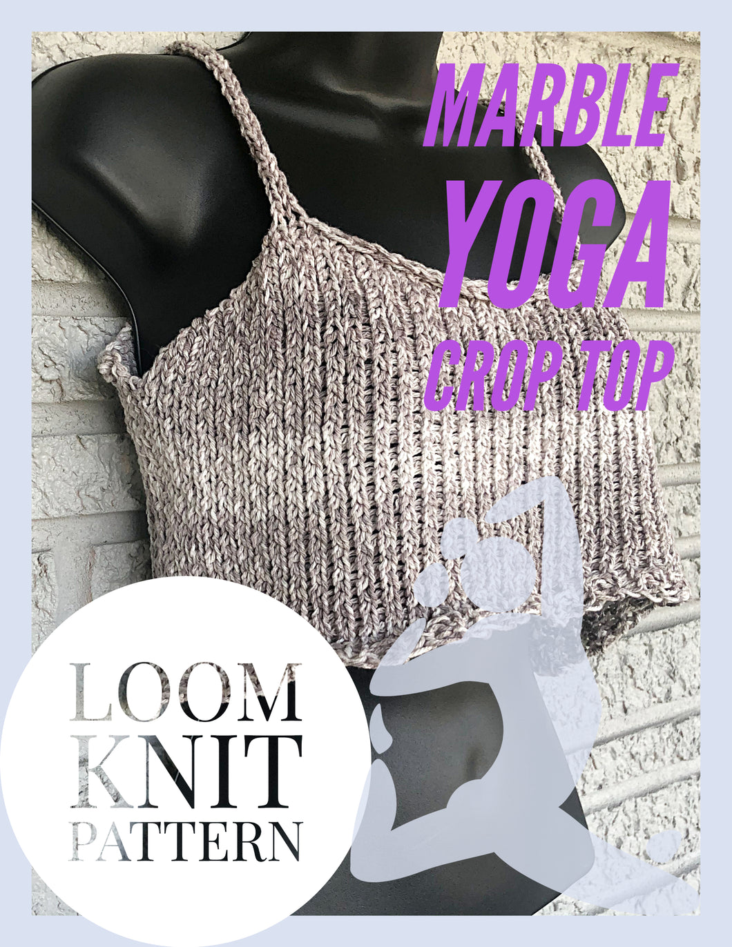 Loom Knit Marble Yoga Crop Top