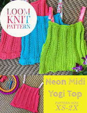 Load image into Gallery viewer, Loom Knit Bright Neon Midi Top
