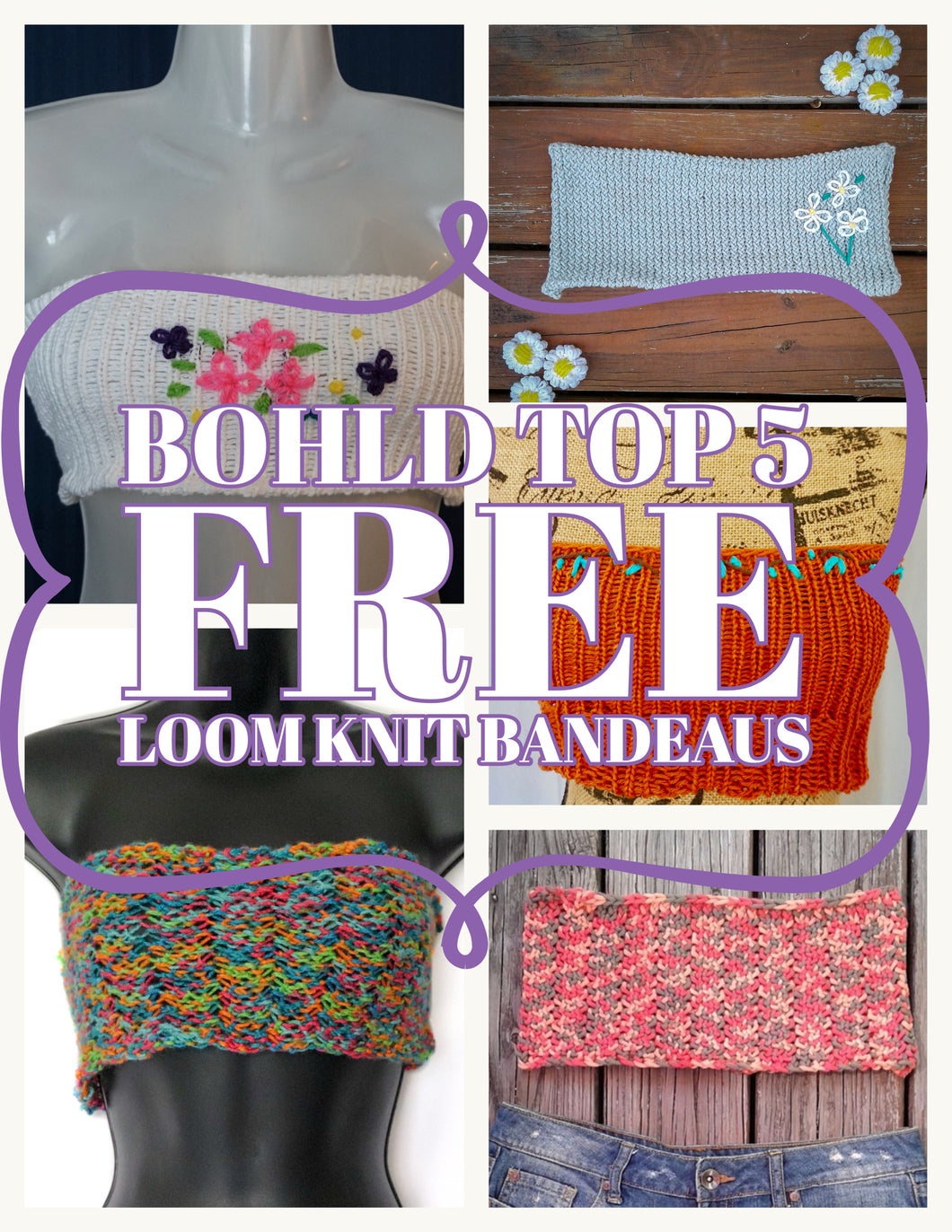 Loom Knit Top 5  Bandeaus
