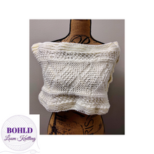 Load image into Gallery viewer, Loom Knit Aran Capelet
