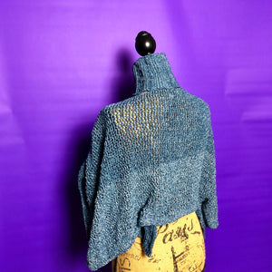 Loom Knit Indigo Sweater