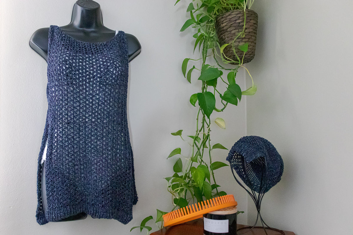 Loom Knit Midnight Mesh Tunic – BOHLD Loom Knitting