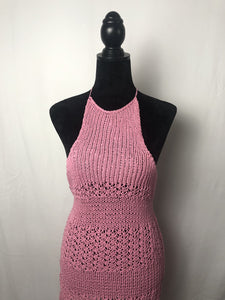Loom Knit Pretty In Pink Dress